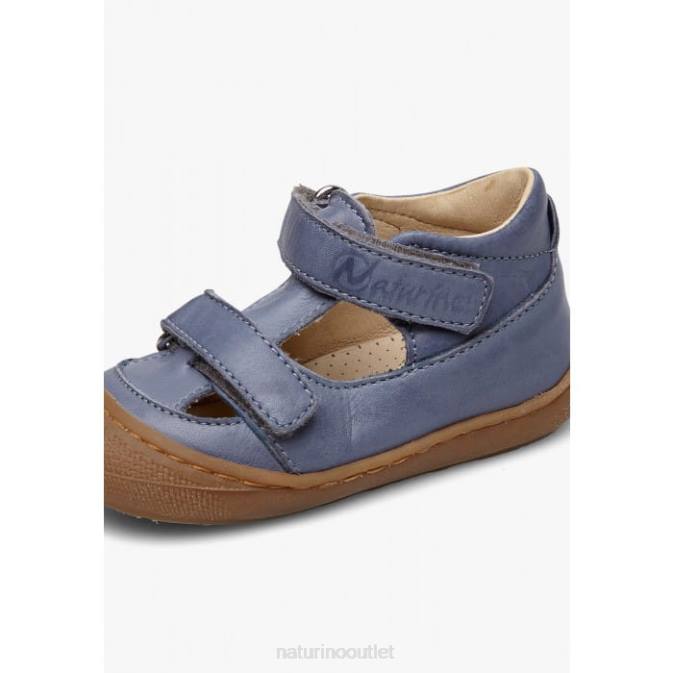 Kids Naturino Light Blue PUFFY Semi Closed Sandals J6T6577