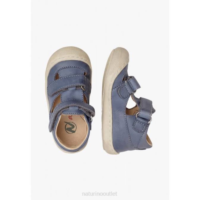 Kids Naturino Light Blue PUFFY Semi-Closed Sandals J6T6587