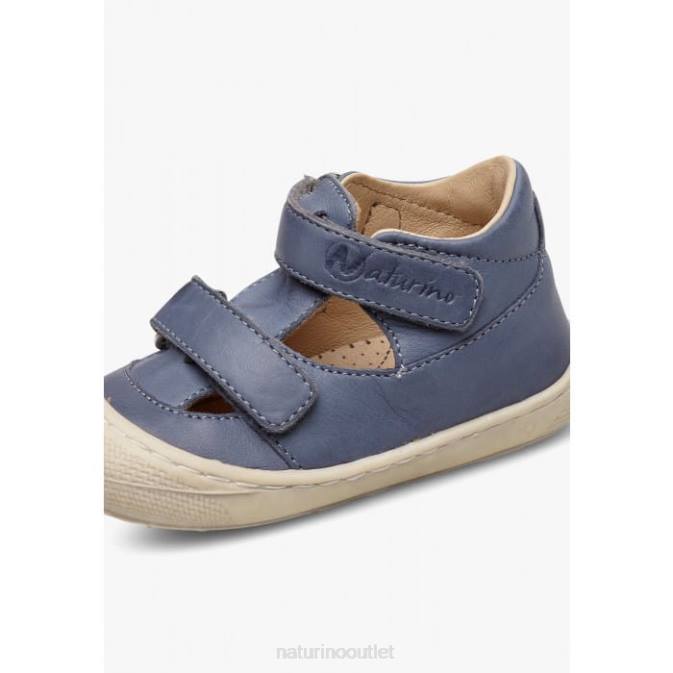 Kids Naturino Light Blue PUFFY Semi-Closed Sandals J6T6587