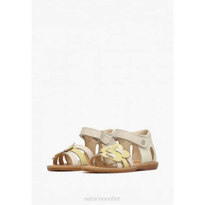 Kids Naturino Milk BETENILDE Patent Leather Sandals J6T6324