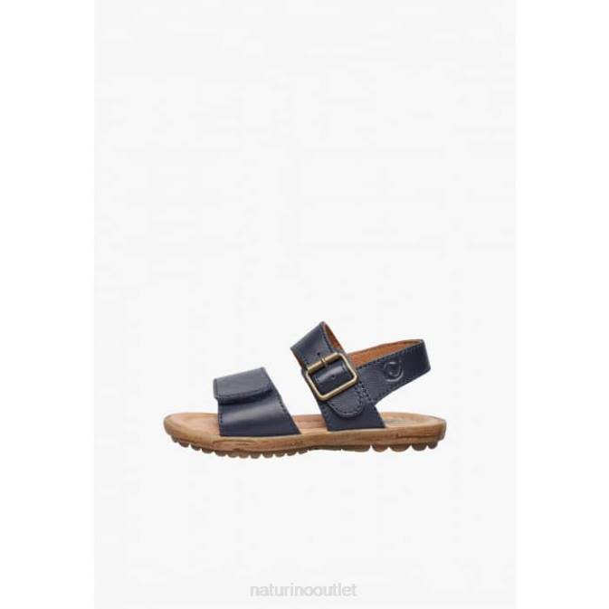 Kids Naturino Navy KENNY Nappa Leather Sandals J6T6559