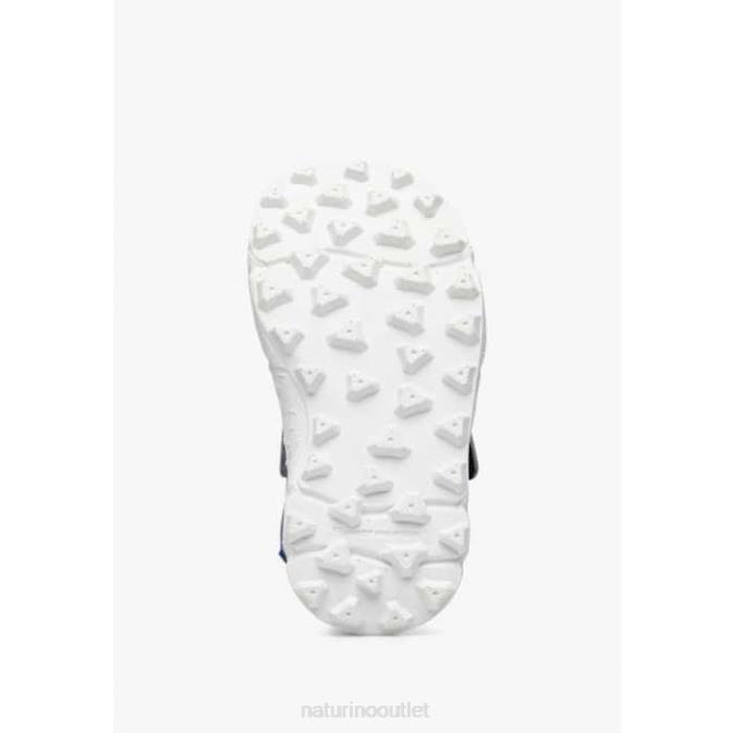 Kids Naturino Navy-White GAHO JUNIOR Faux Leather Active Sandals J6T628