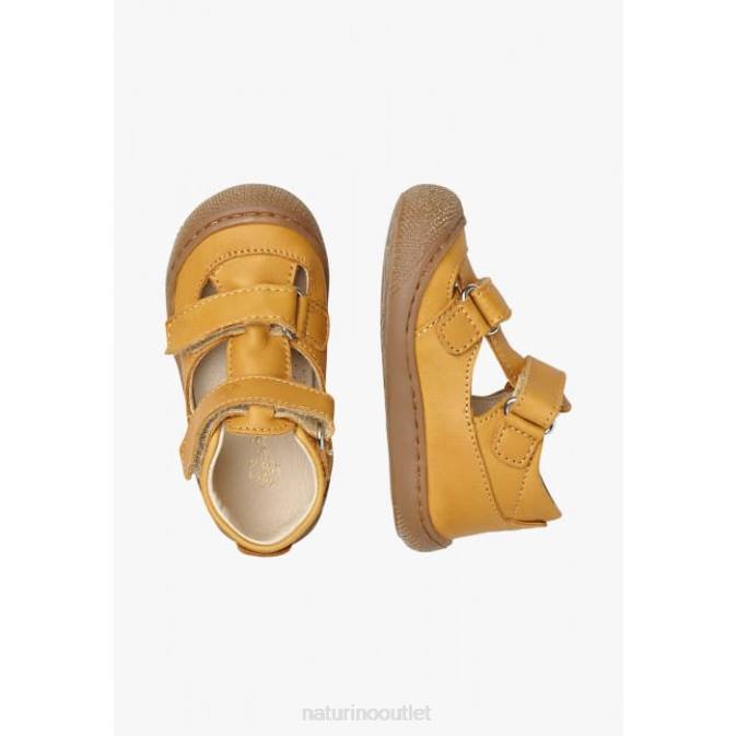 Kids Naturino Orange PUFFY Semi-Closed Sandals J6T6582