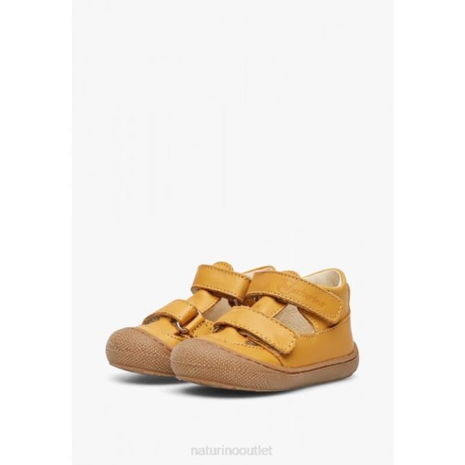 Kids Naturino Orange PUFFY Semi-Closed Sandals J6T6582