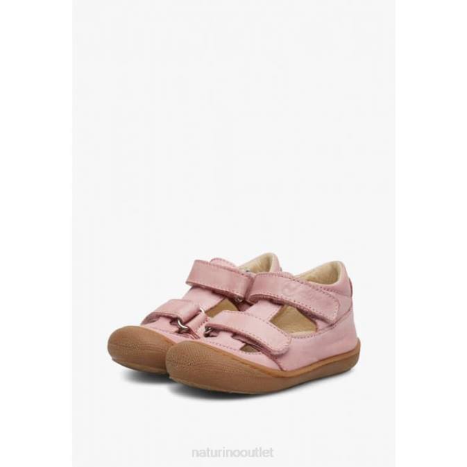 Kids Naturino Pink PUFFY Semi-Closed Sandals J6T6584