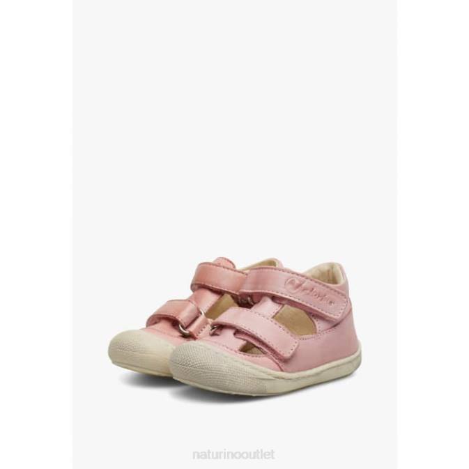 Kids Naturino Pink PUFFY Semi-Closed Sandals J6T6592