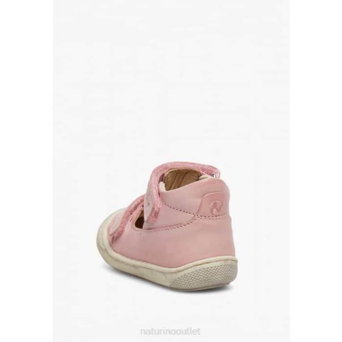 Kids Naturino Pink PUFFY Semi-Closed Sandals J6T6592
