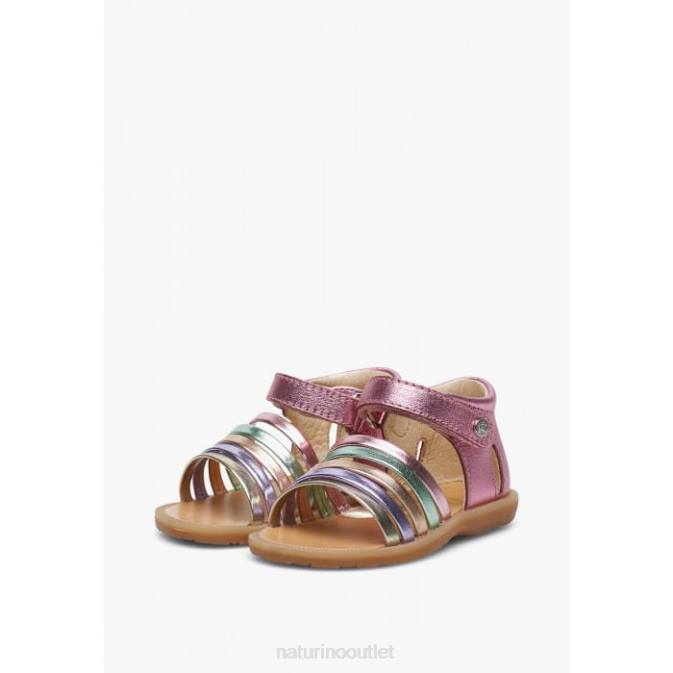 Kids Naturino Pink RUBINO Leather Sandals J6T6279