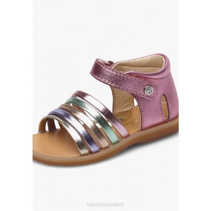 Kids Naturino Pink RUBINO Leather Sandals J6T6279