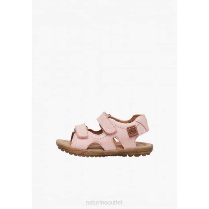 Kids Naturino Pink SKY Nappa Leather Sandals J6T6282