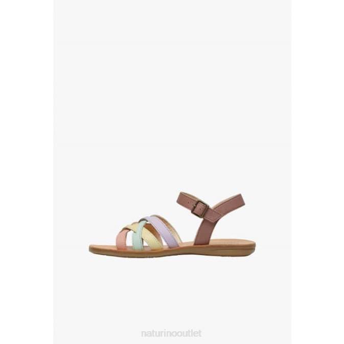 Kids Naturino Pink VALLA Leather Sandals J6T6555