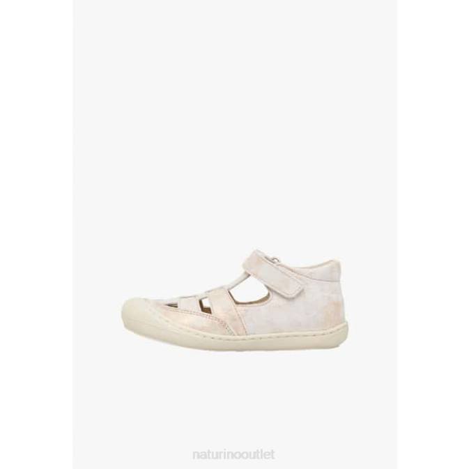 Kids Naturino Pink WAD Suede First Step Sandals J6T6574