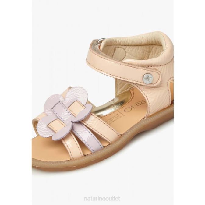 Kids Naturino Powder Pink BETENILDE Patent Leather Sandals J6T6300