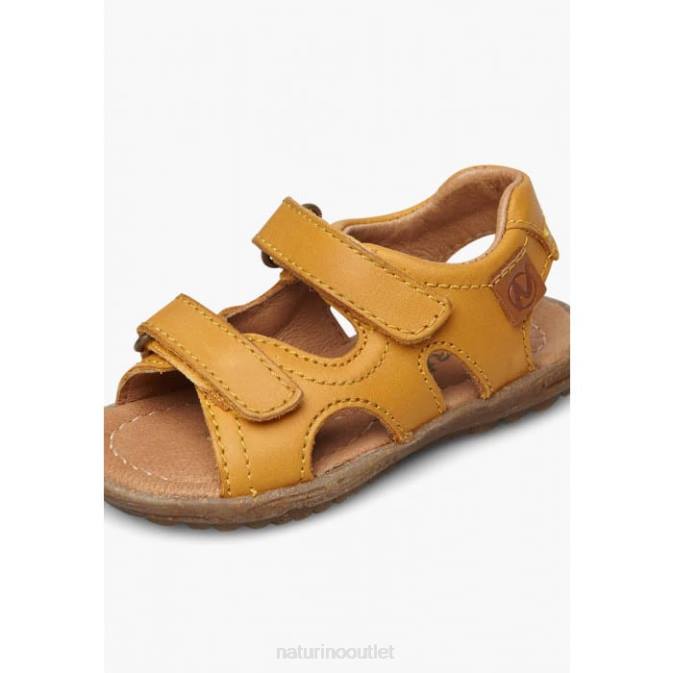Kids Naturino Pumpkin SKY Nappa Leather Sandals J6T6347