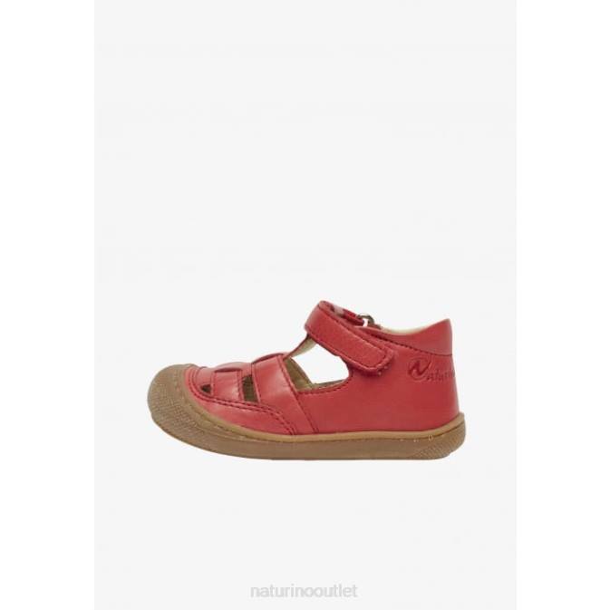 Kids Naturino Red WAD First Step Sandals J6T6567