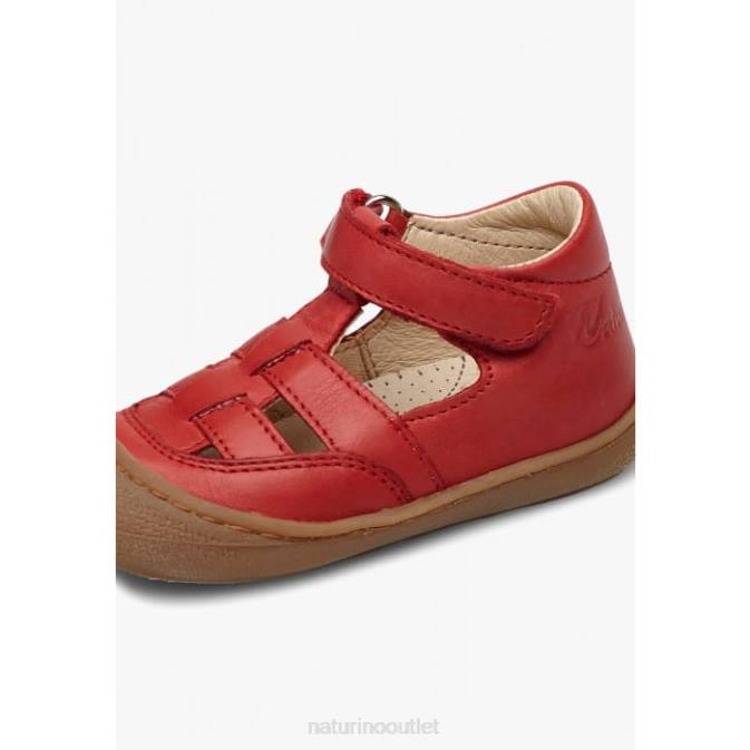 Kids Naturino Red WAD First Step Sandals J6T6567