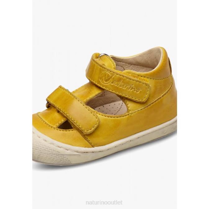 Kids Naturino Yellow PUFFY Semi-Closed Sandals J6T6589