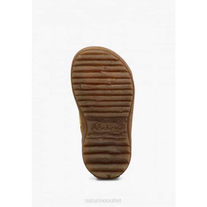 Kids Naturino Yellow SKY Nappa Leather Sandals J6T6354
