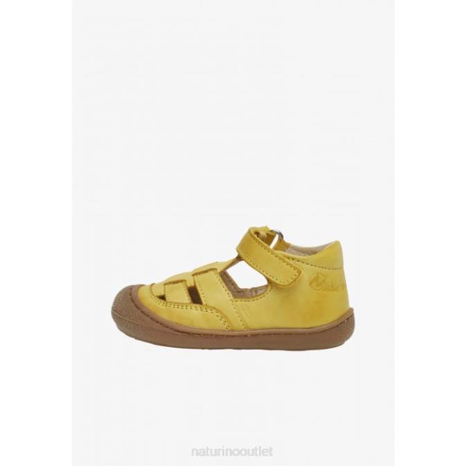 Kids Naturino Yellow WAD First Step Sandals J6T6566
