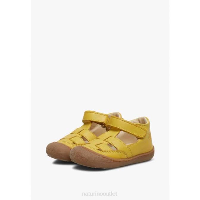 Kids Naturino Yellow WAD First Step Sandals J6T6566