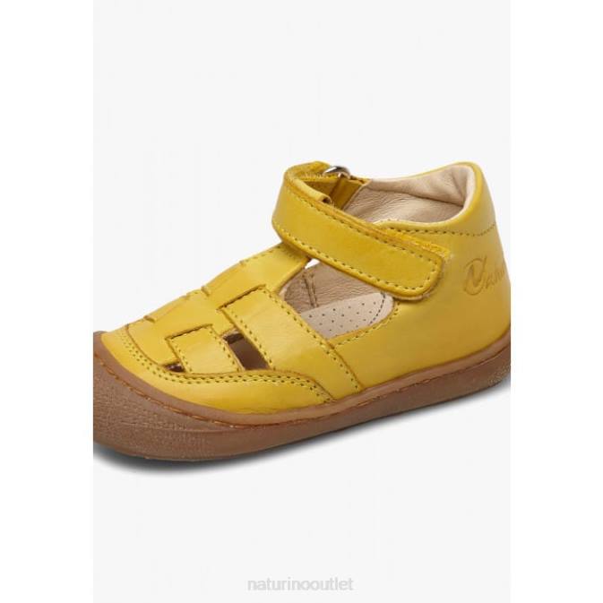 Kids Naturino Yellow WAD First Step Sandals J6T6566