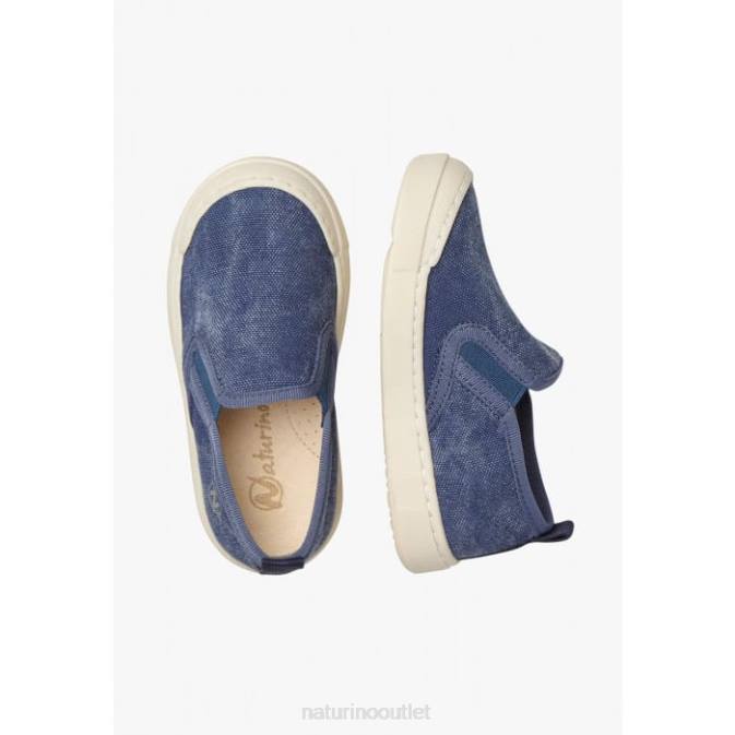Kids Naturino Blue HENNTOR Fabric Sneakers J6T6393