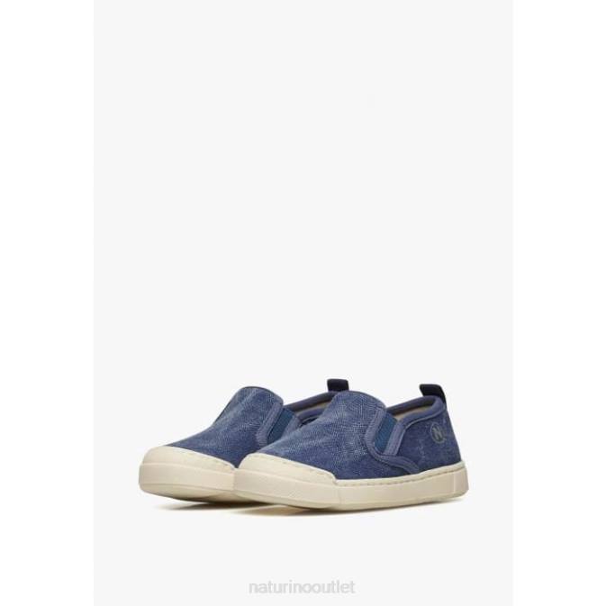 Kids Naturino Blue HENNTOR Fabric Sneakers J6T6393