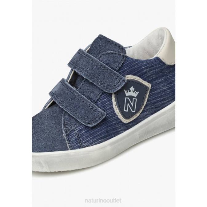 Kids Naturino Blue KOREY 2 VL Fabric Sneakers J6T6446