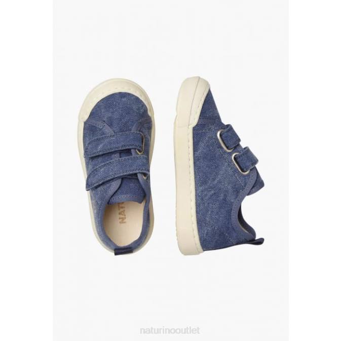Kids Naturino Blue MONREOS Fabric Sneakers J6T6466