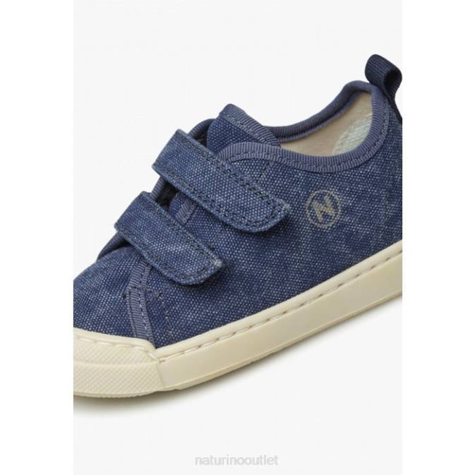 Kids Naturino Blue MONREOS Fabric Sneakers J6T6466