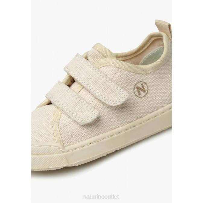 Kids Naturino Cream MONREOS Fabric Sneakers J6T6378