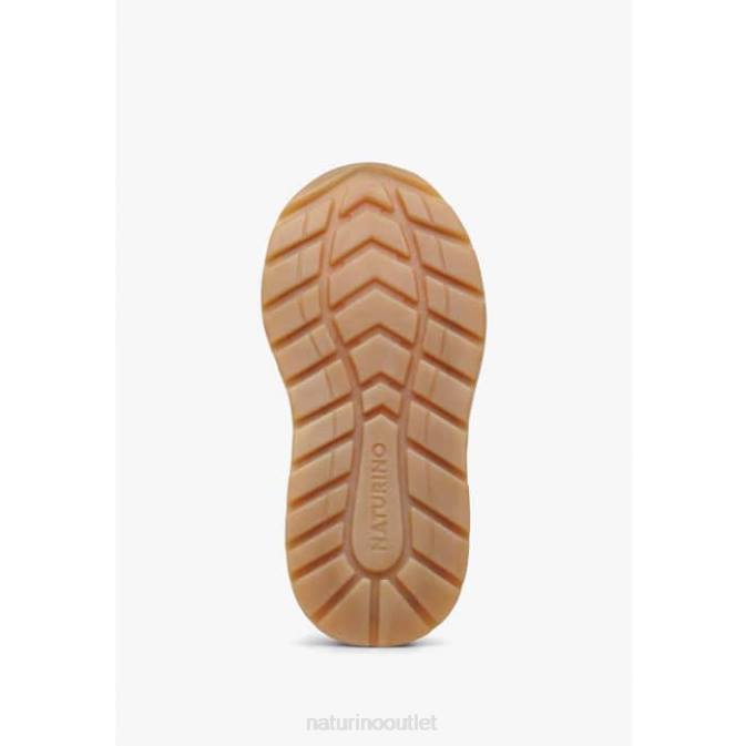 Kids Naturino Dove Grey-Blue EVON VL Suede and Fabric Sneakers J6T6448