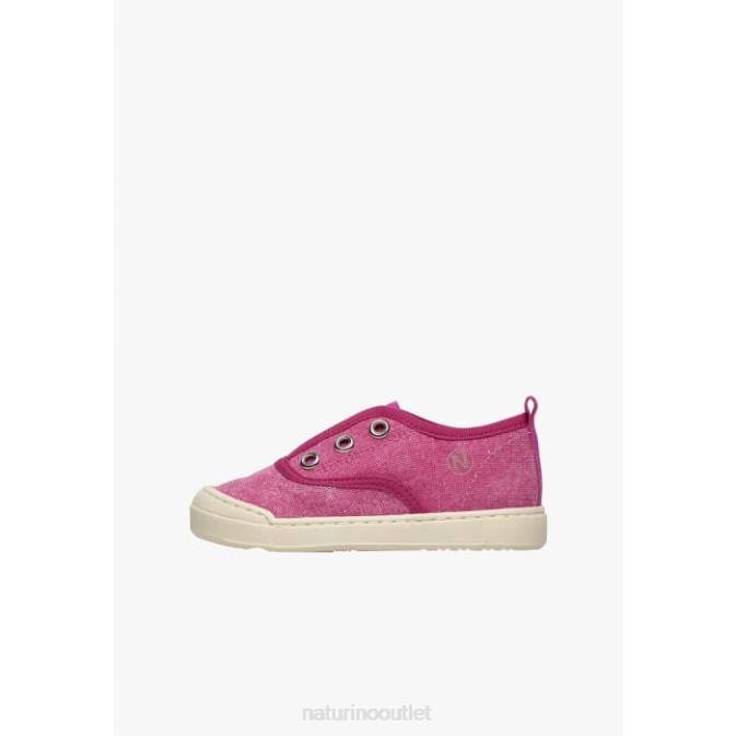 Kids Naturino Fuchsia DABOS Fabric Sneakers J6T6459