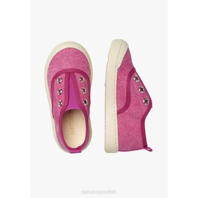 Kids Naturino Fuchsia DABOS Fabric Sneakers J6T6459