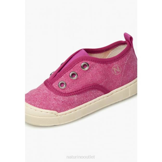 Kids Naturino Fuchsia DABOS Fabric Sneakers J6T6459