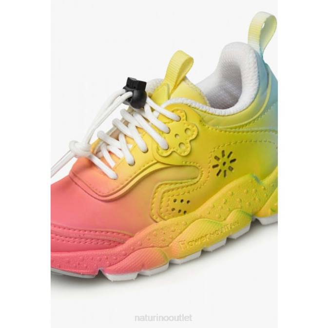 Kids Naturino Fuchsia DOI JUNIOR. Eco Leather and Fabric Sneakers J6T640