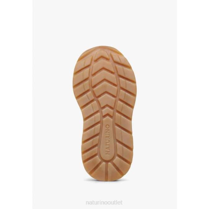 Kids Naturino Fuchsia-White QUELLY VL Suede and Fabric Sneakers J6T6479