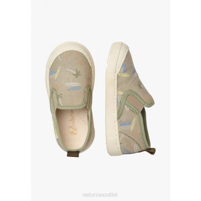 Kids Naturino Grey HENNTOR Fabric Sneakers J6T6472