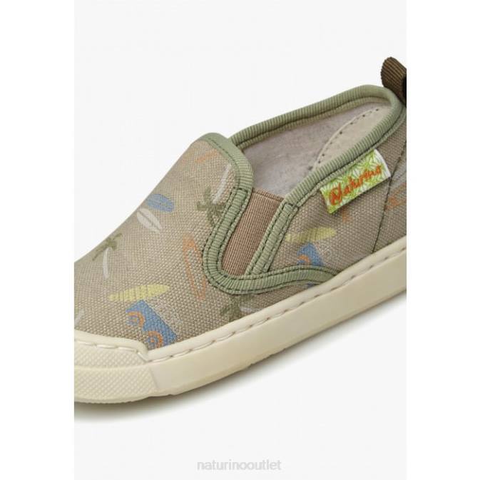 Kids Naturino Grey HENNTOR Fabric Sneakers J6T6472