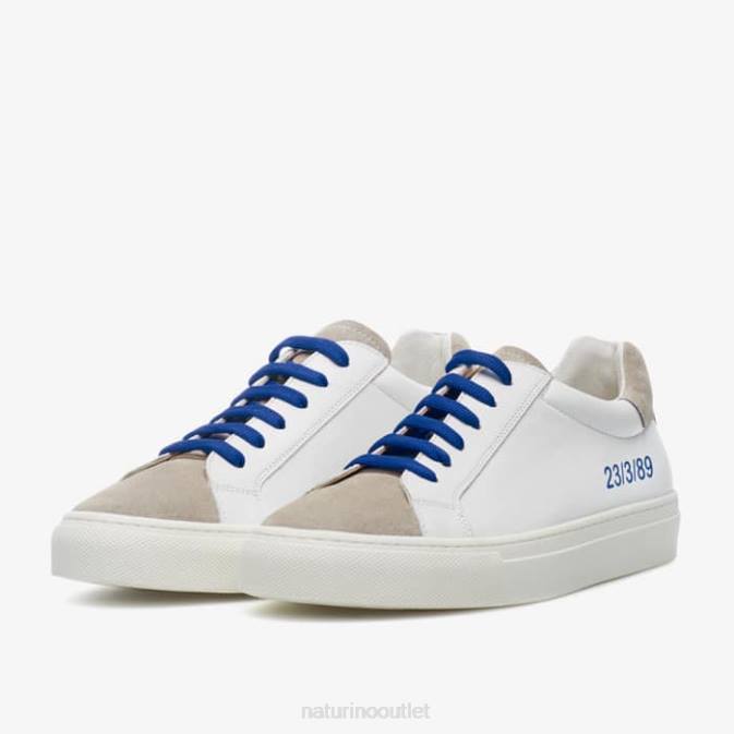 Kids Naturino Grey/White TWINS Leather Sneakers J6T6602