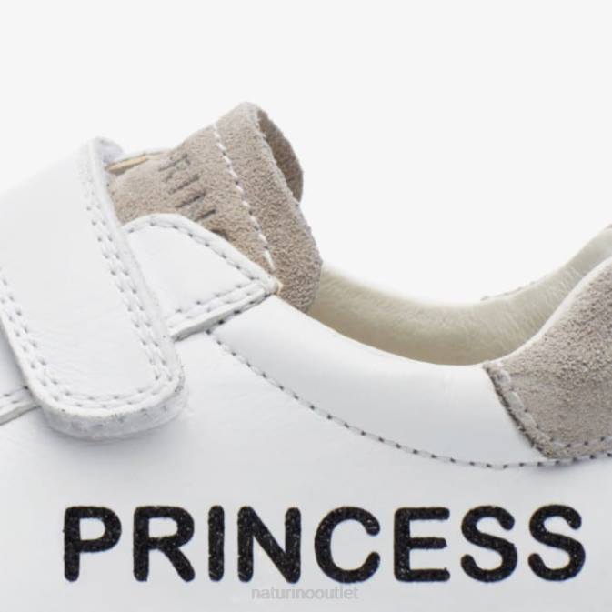 Kids Naturino Grey/White TWINS VL Leather Sneakers J6T6603