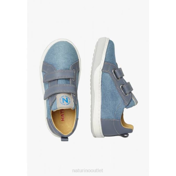 Kids Naturino Light Blue CALEB VL Denim Sneakers J6T6433