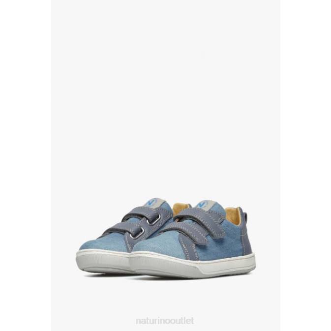 Kids Naturino Light Blue CALEB VL Denim Sneakers J6T6433