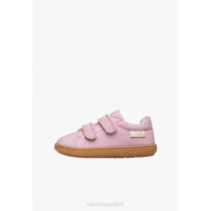 Kids Naturino Pink ARBIA VL ORGANIC Organic Fabric Sneakers J6T624