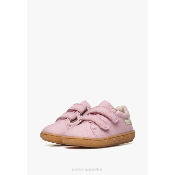 Kids Naturino Pink ARBIA VL ORGANIC Organic Fabric Sneakers J6T624