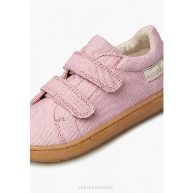 Kids Naturino Pink ARBIA VL ORGANIC Organic Fabric Sneakers J6T624