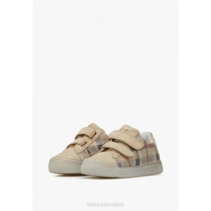 Kids Naturino Platinum EINDHOVEN VL Suede Sneakers J6T6515