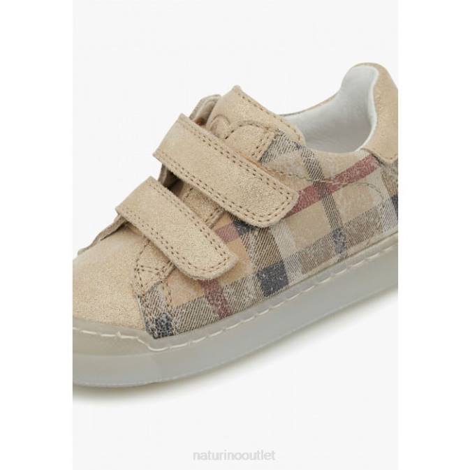 Kids Naturino Platinum EINDHOVEN VL Suede Sneakers J6T6515