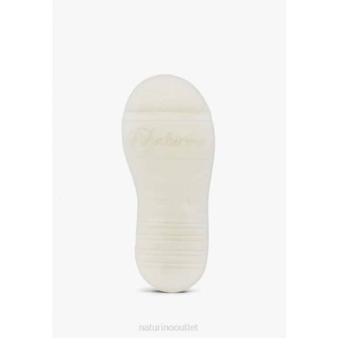 Kids Naturino Platinum EINDHOVEN ZIP Suede Leather Sneakers J6T6519