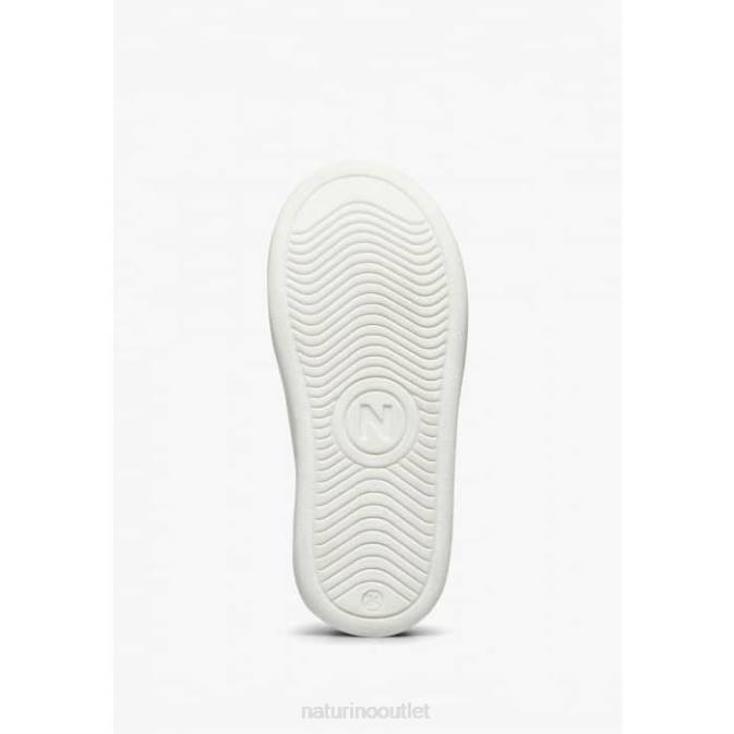 Kids Naturino White-Blue HASSELT 2 VL. Leather Sneakers J6T6376